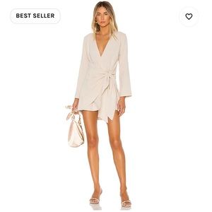 THE MEADOW MINI DRESS IN TAUPE